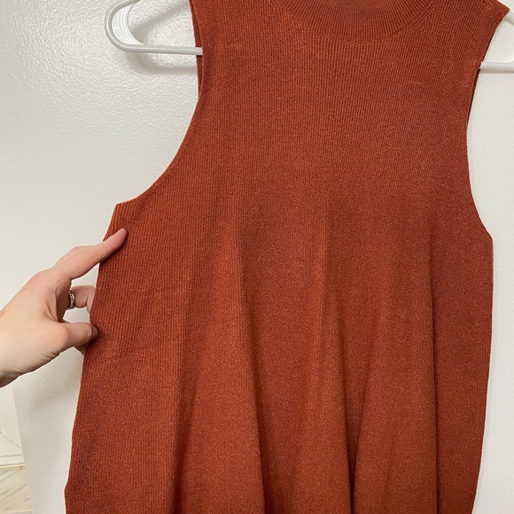 LOFT Mock Neck Sweater Tank - Picture 2 of 4